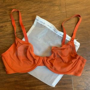 CUUP Plunge Bra in Clay